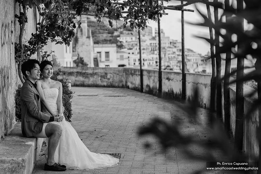 Wedding photo in Amalfi, Italy